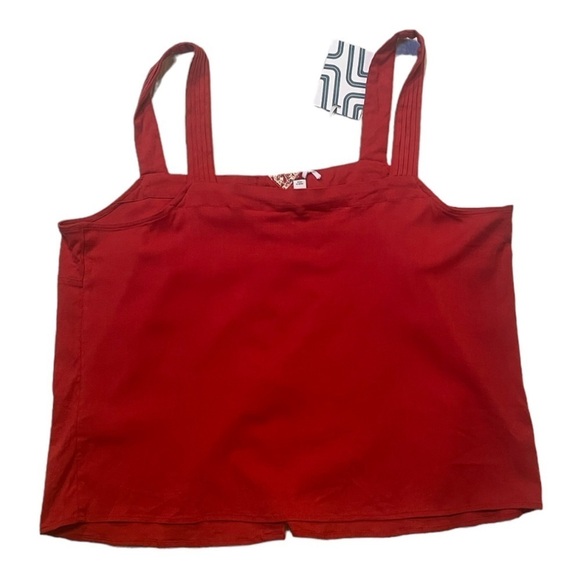 Market & Spruce NWT  Camisole Button Downdown in style Telney Orange in size 1X - Picture 2 of 8